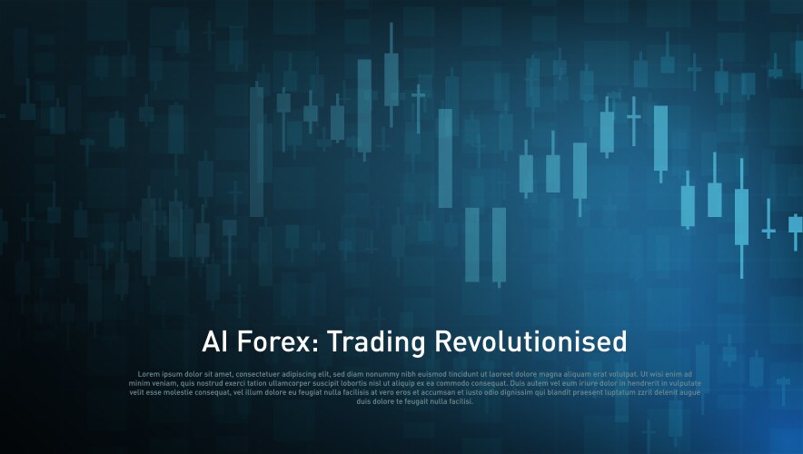 Candlestick chart financial market growth graph Vector Image