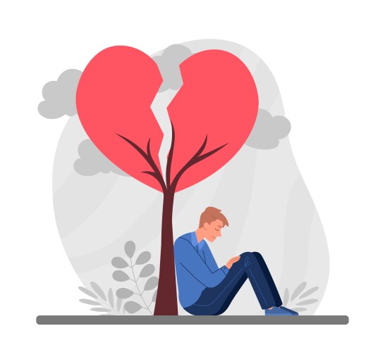 Man with a broken leg Royalty Free Vector Image