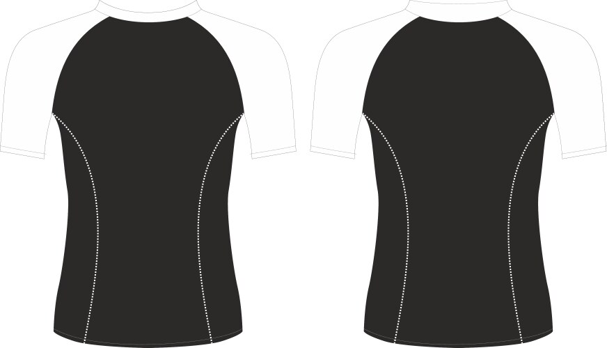 compression rash guard design template vector image