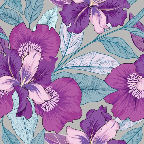 Floral Seamless Flower Pattern – Royalty-Free Vector | VectorStock