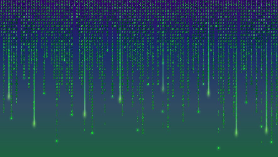 Binary Code Matrix Streaming vector image