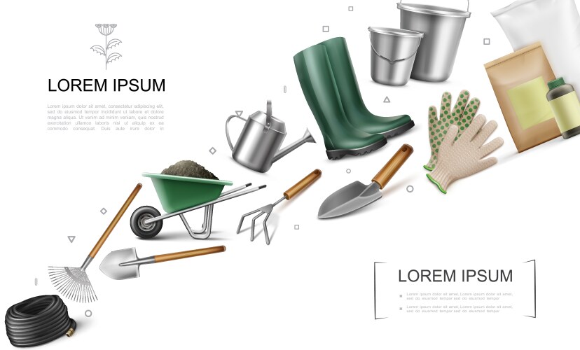 Garden rake Royalty Free Vector Image - VectorStock