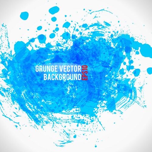Grunge Paint Splatter Background Vector Image
