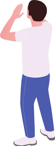 Flat social isolation icon Royalty Free Vector Image