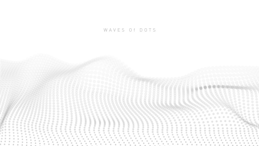 3d dots waves pattern gradient curve background vektorbild