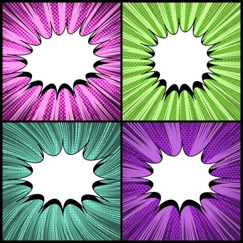 Comic page pink background Royalty Free Vector Image