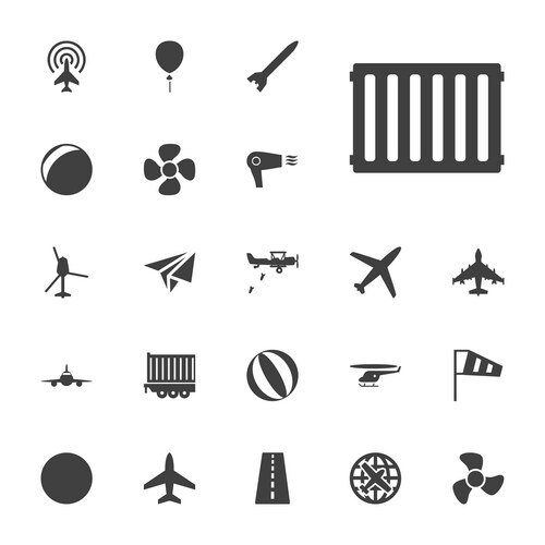 37 air icons (37008972) – Free Vector | VectorStock