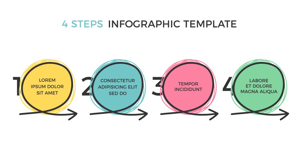 Infographic template with 5 steps Royalty Free Vector Image