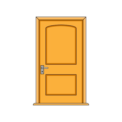Door 21 Vector Image