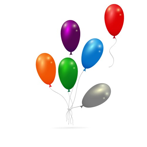 Colorful balloons Royalty Free Vector Image - VectorStock