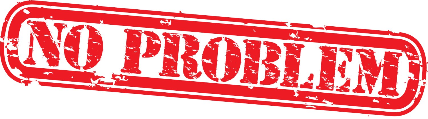 no problem stamp vector image