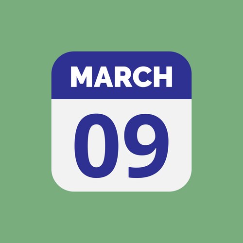 March 9 Vector Images & Graphics for Commercial Use | VectorStock