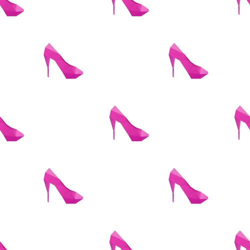 high heel shoes shape pattern backgrounds vector image