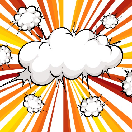 Businessman says comic cloud Royalty Free Vector Image