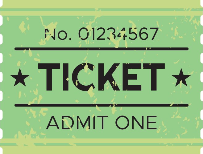 Vintage Movie Ticket – Royalty-Free Vector | VectorStock