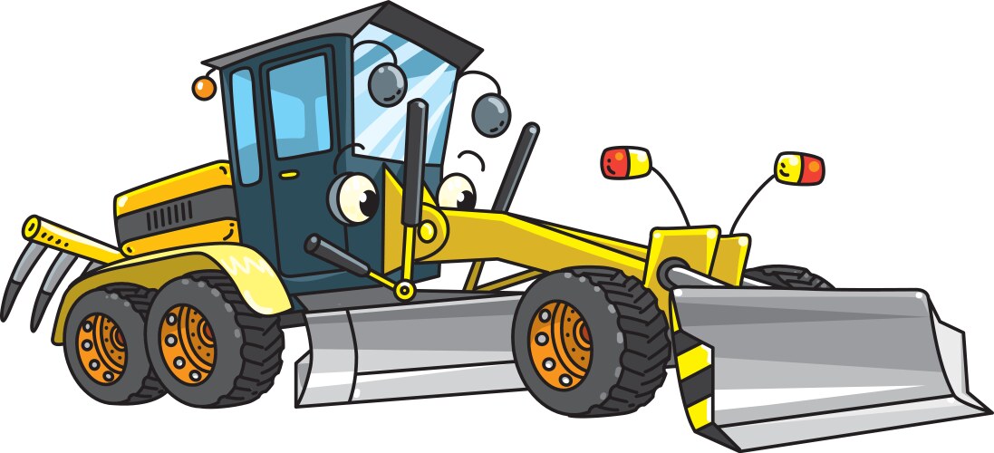 Funny racing car cartoon Royalty Free Vector Image