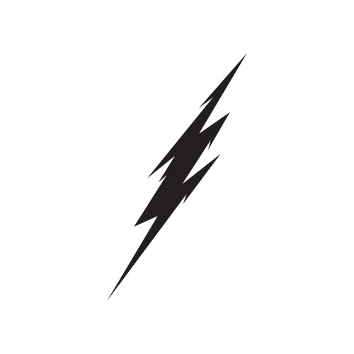 Lightning electric power logo design element Vector Image