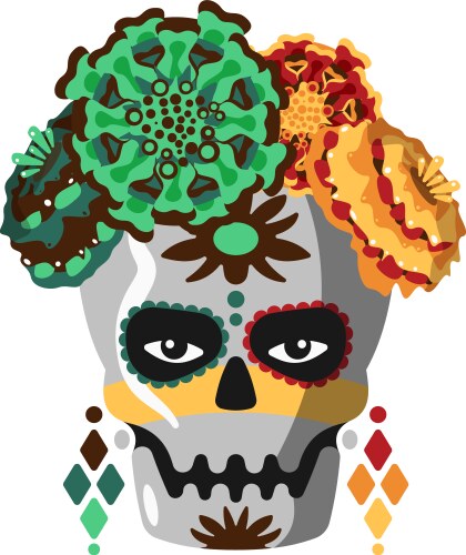 Red mexican guitar composition Royalty Free Vector Image