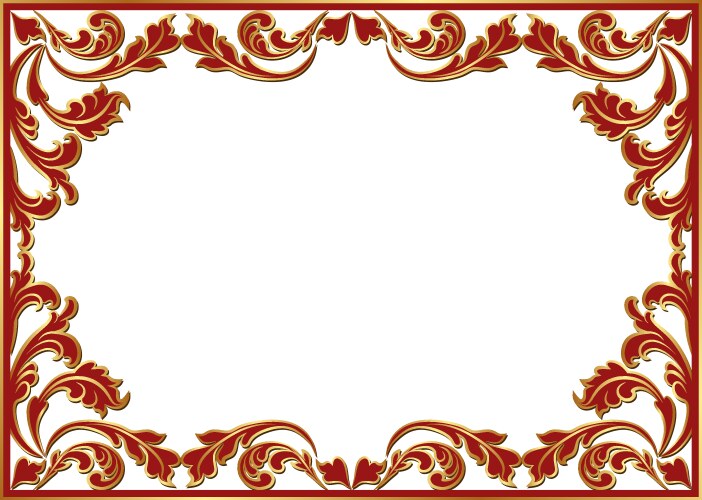 Floral border Royalty Free Vector Image - VectorStock