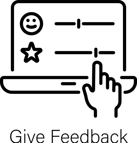 Give ratings Royalty Free Vector Image - VectorStock