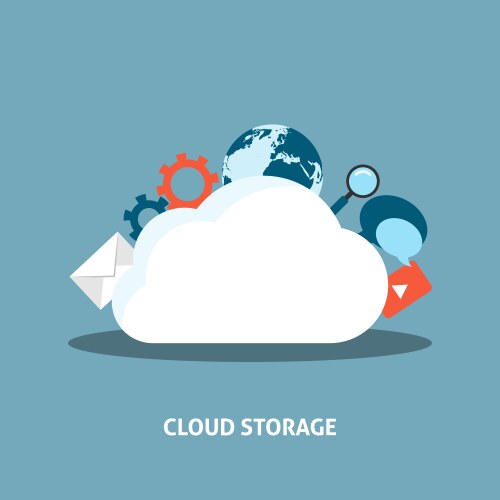 Cloud server icon Royalty Free Vector Image - VectorStock
