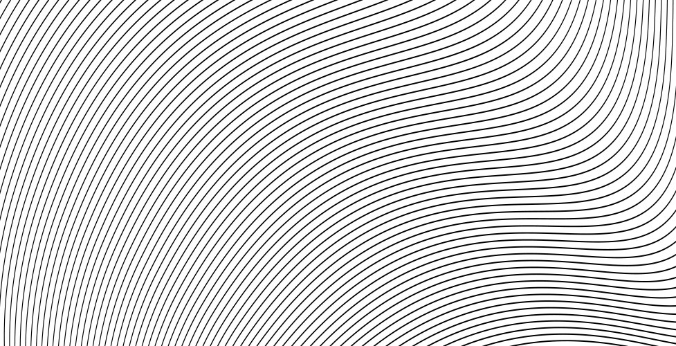 Abstract black wave thin curved lines pattern Vector Image