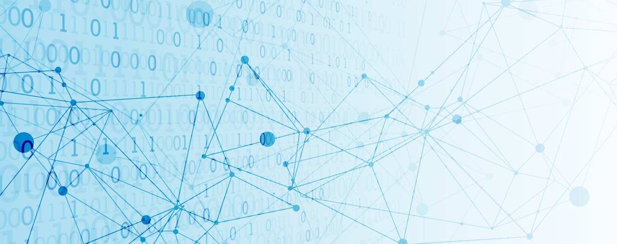 Technology background with plexus effect big data vektorbild