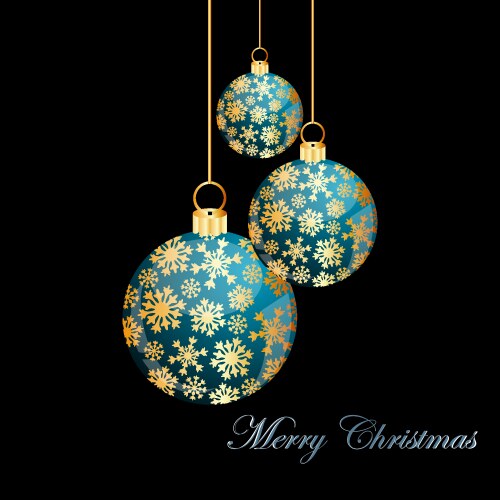 Glass christmas ball Royalty Free Vector Image