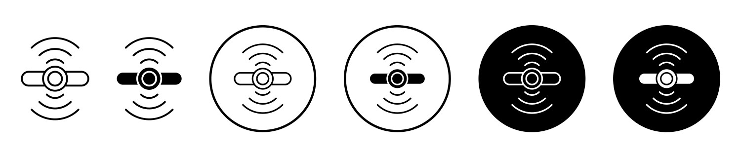 Sensor icon set on white background Royalty Free Vector