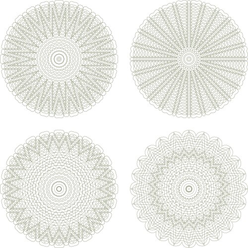 Guilloche Borders Vector Images (over 2,500)