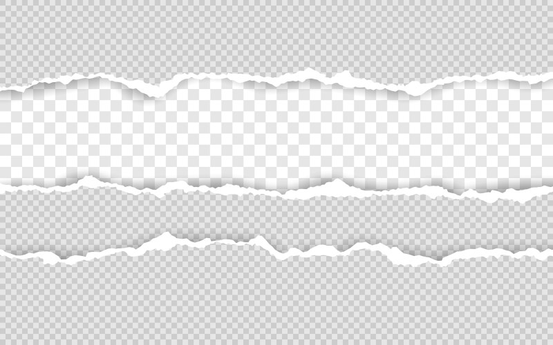 Ripped square paper scrap with soft shadow Vector Image