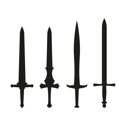 Medieval sword Royalty Free Vector Image - VectorStock