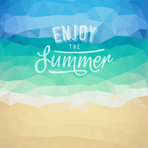 Summer tropical beach background Royalty Free Vector Image