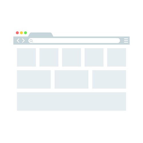 Browser windowweb in flat style window – Royalty-Free Vector | VectorStock