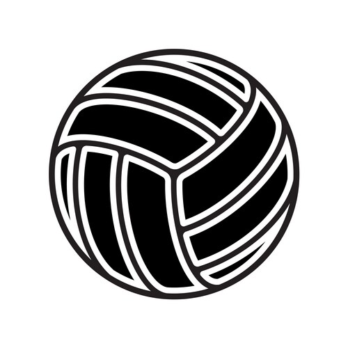 Volleyball ball icons symbol or emblem Vector Image