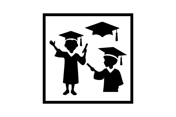 Student Graduation Silhouettes – Royalty-Free Vector | VectorStock