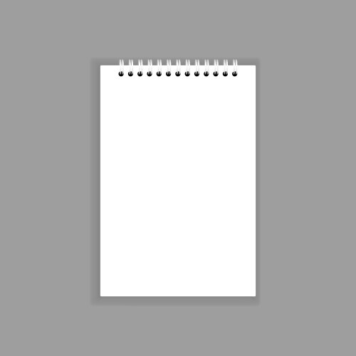 Blank open notebook double page Royalty Free Vector Image