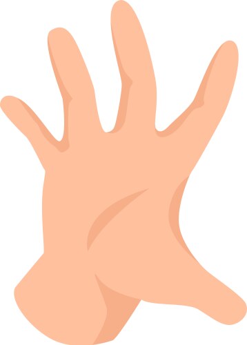 Ok nonverbal gesture sign human palm icon Vector Image