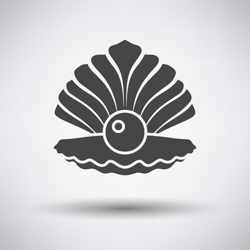 Cartoon seashell icon ocean beach wild fauna Vector Image