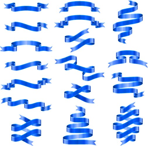 Retro styled ribbons collection Royalty Free Vector Image