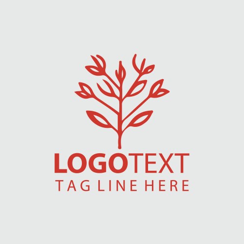 Linear flower logo Royalty Free Vector Image - VectorStock