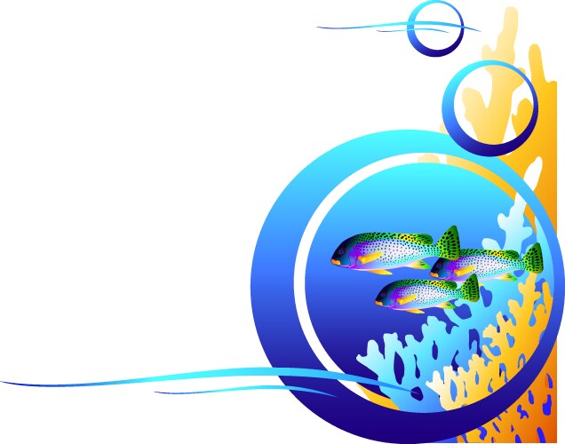 Water fish Royalty Free Vector Image - VectorStock
