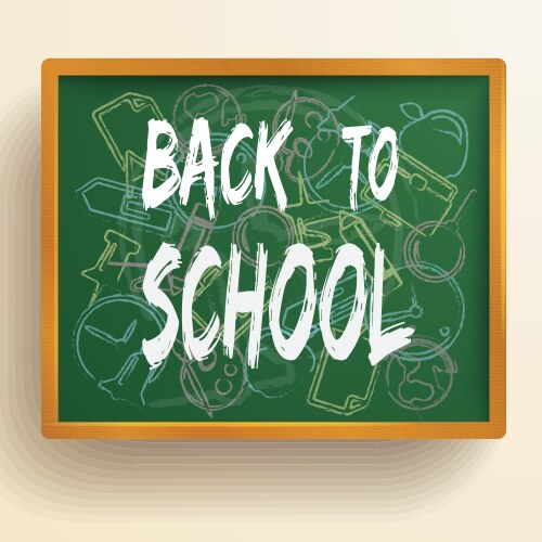 Education school background vector image