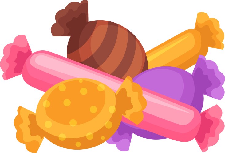 Nuts flat Royalty Free Vector Image - VectorStock