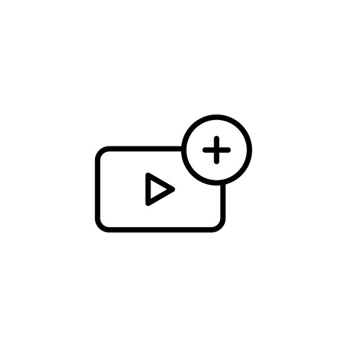 Add video icon set upload and create new vector image