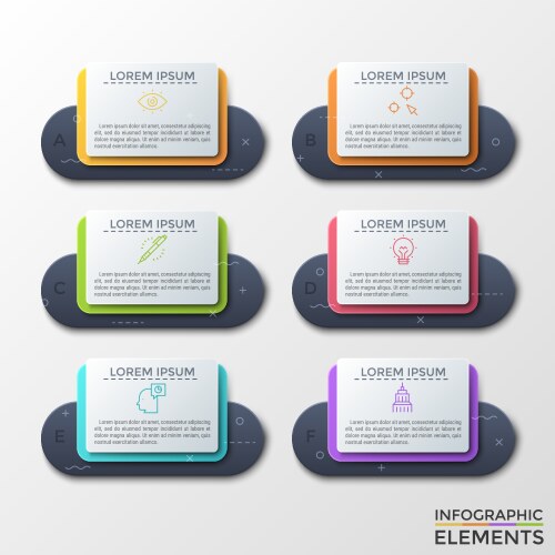 Timeline infographics design template Royalty Free Vector