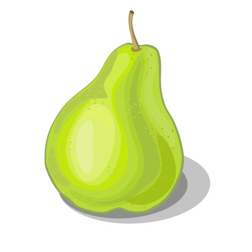 Juicy ripe pear Royalty Free Vector Image - VectorStock