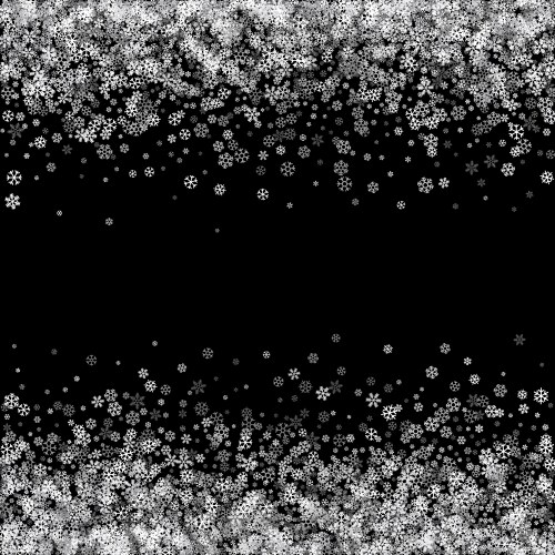 Silver Snowflake Glitter Background Vector Image