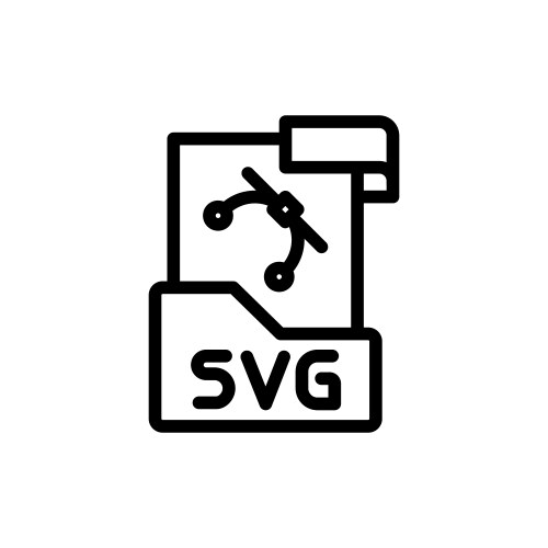 Svg file icon representing graphics and scalable vector image