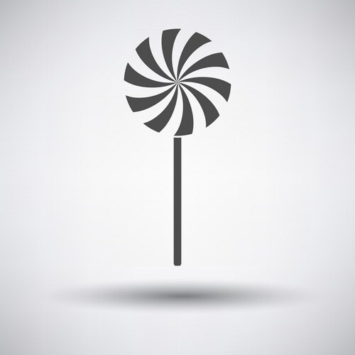 Red lollipops candy on stick set Royalty Free Vector Image